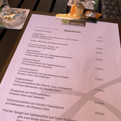 Speisekarte
